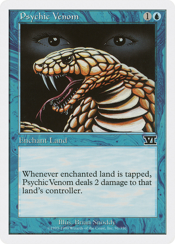 Image of Psychic Venom (6ED-091) - Classic Sixth Edition