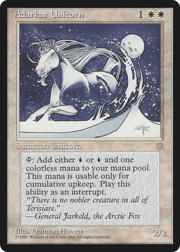 Image of Adarkar Unicorn (ICE-) - Ice Age