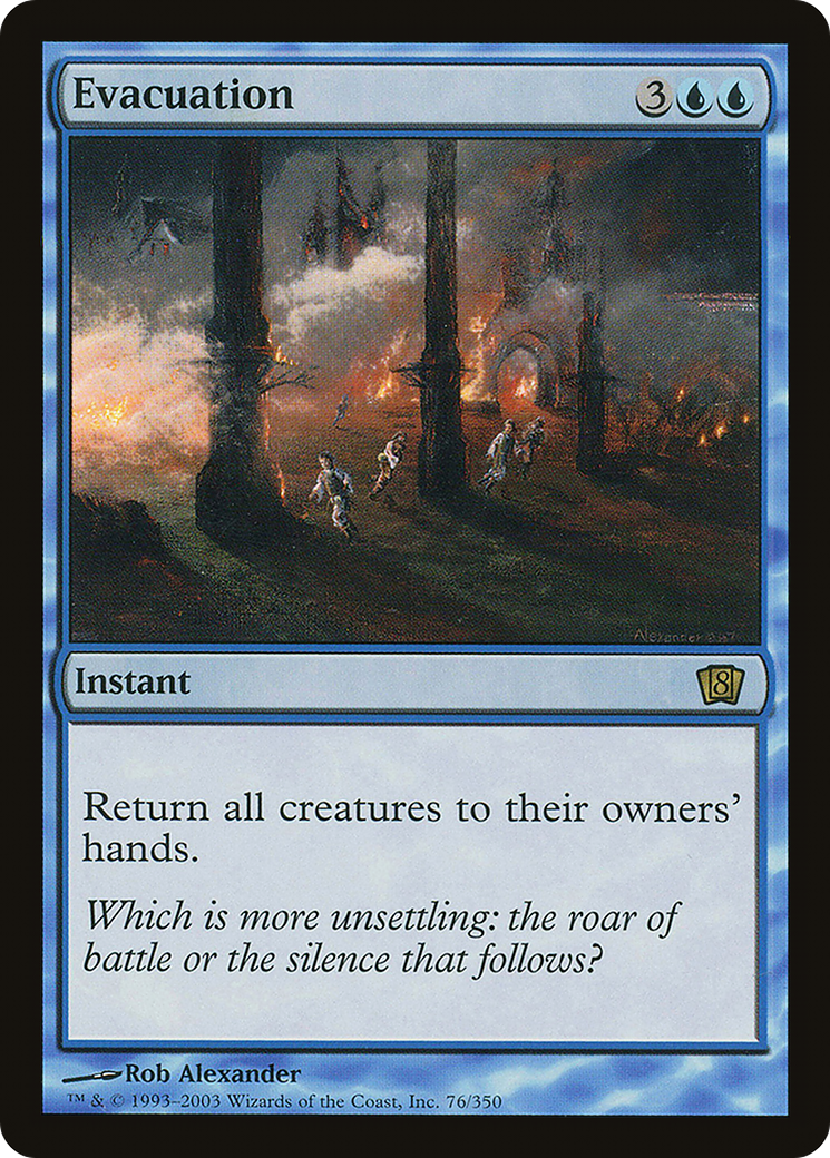 Image of Evacuation (8ED-76★) - 8th Edition Foil