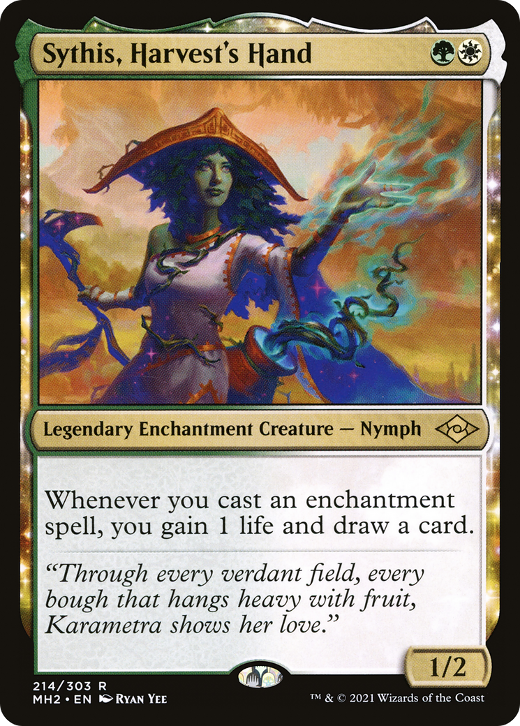Image of Sythis, Harvest's Hand (MH2-214) - Modern Horizons 2: (enchantment) Foil