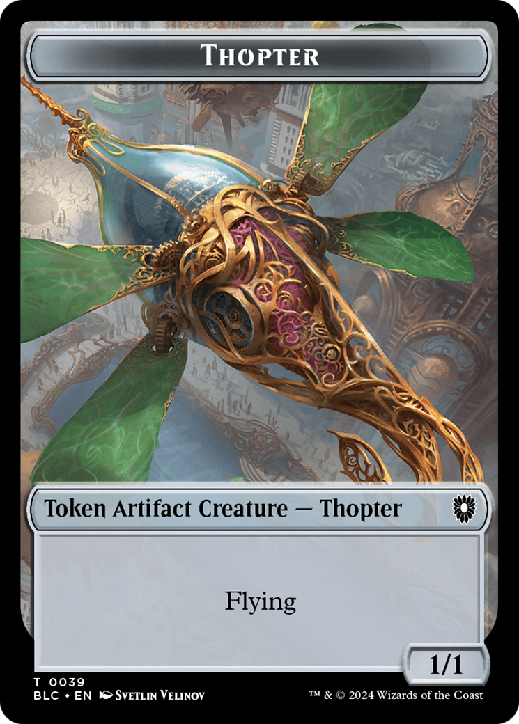 Image of Thopter (TBLC-039) - Bloomburrow Commander Tokens