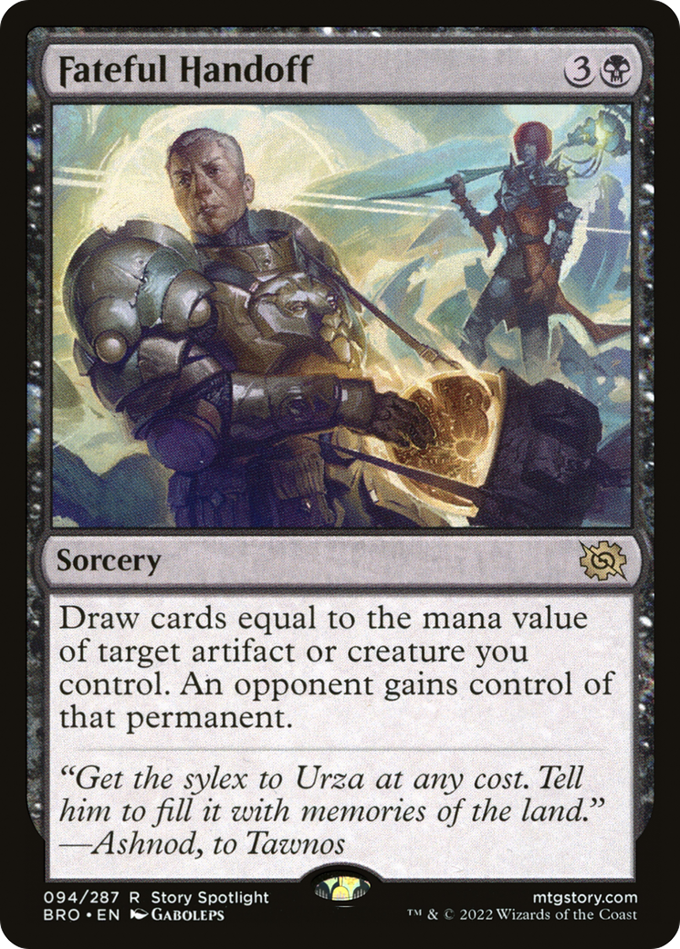 Image of Fateful Handoff (BRO-094) - The Brothers' War