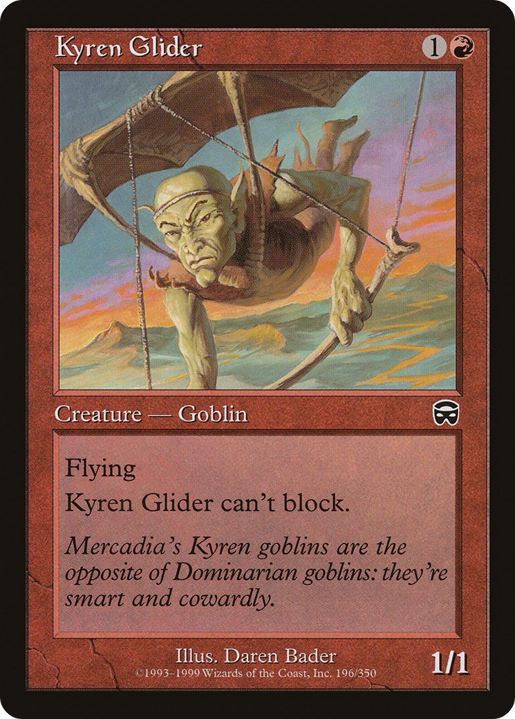 Image of Kyren Glider (MMQ-196) - Mercadian Masques