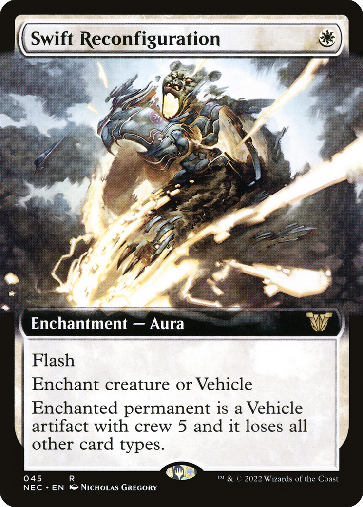Image of Swift Reconfiguration (Extended Art) (NEC-045) - Neon Dynasty Commander: (Extended Art)
