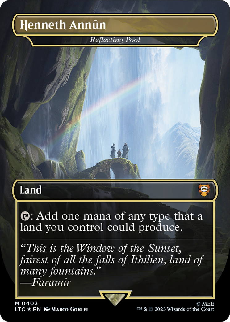 Image of Henneth Annun - Reflecting Pool (Surge Foil) (LTC-403) - Tales of Middle-earth Commander / Henneth Annûn (Borderless) Foil