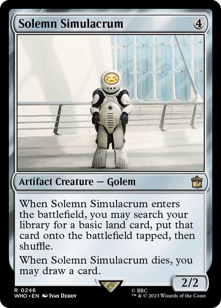 Image of Solemn Simulacrum (WHO-246) - Doctor Who Foil