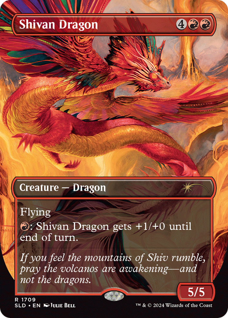 Image of Shivan Dragon (SLD-1709) - Secret Lair Drop (Borderless)