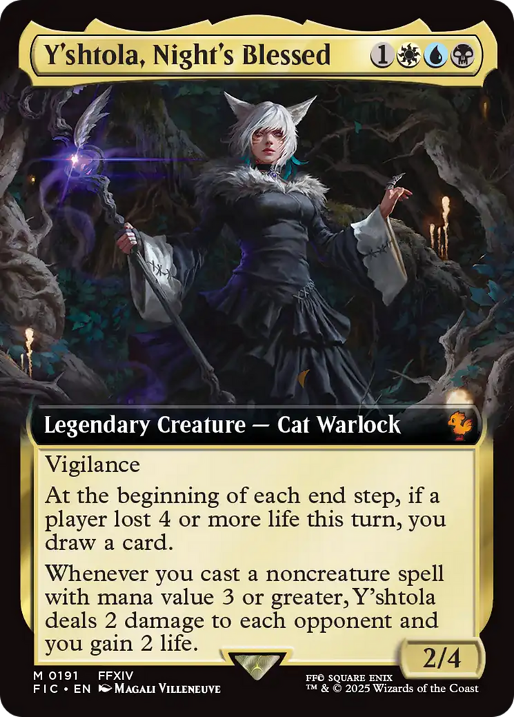 Image of Y'shtola, Night's Blessed (Extended Art) (FIC-191) - Commander: FINAL FANTASY: (Extended Art) Foil
