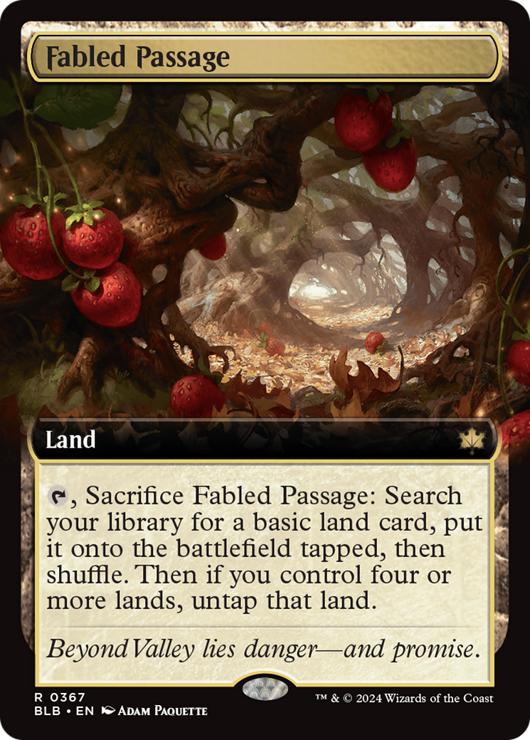 Image of Fabled Passage (Extended Art) (BLB-367) - Bloomburrow: (Extended Art) Foil