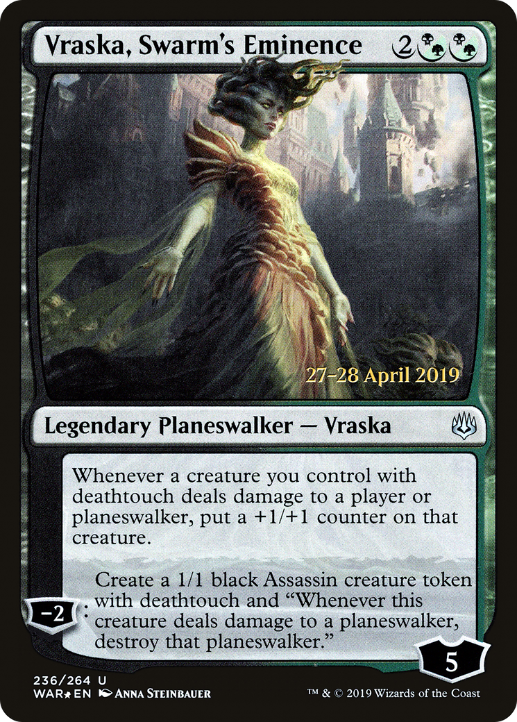 Image of Vraska, Swarm's Eminence (PRE-236) - War of the Spark Promos Foil