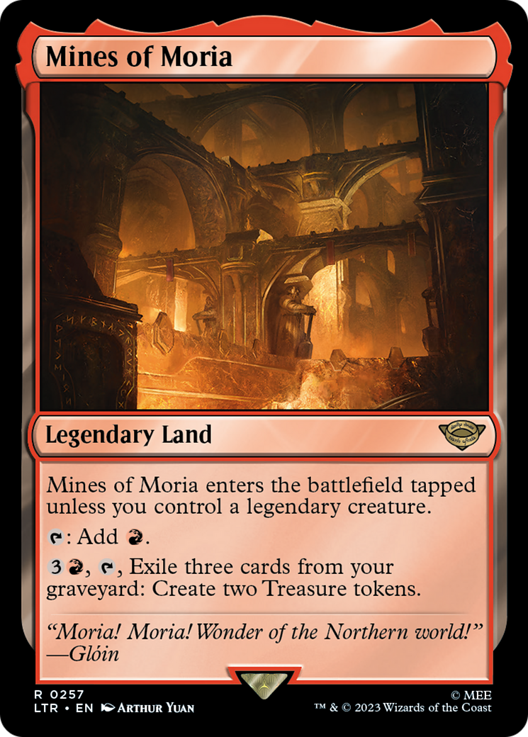 Image of Mines of Moria (LTR-257) - The Lord of the Rings: Tales of Middle-earth Foil