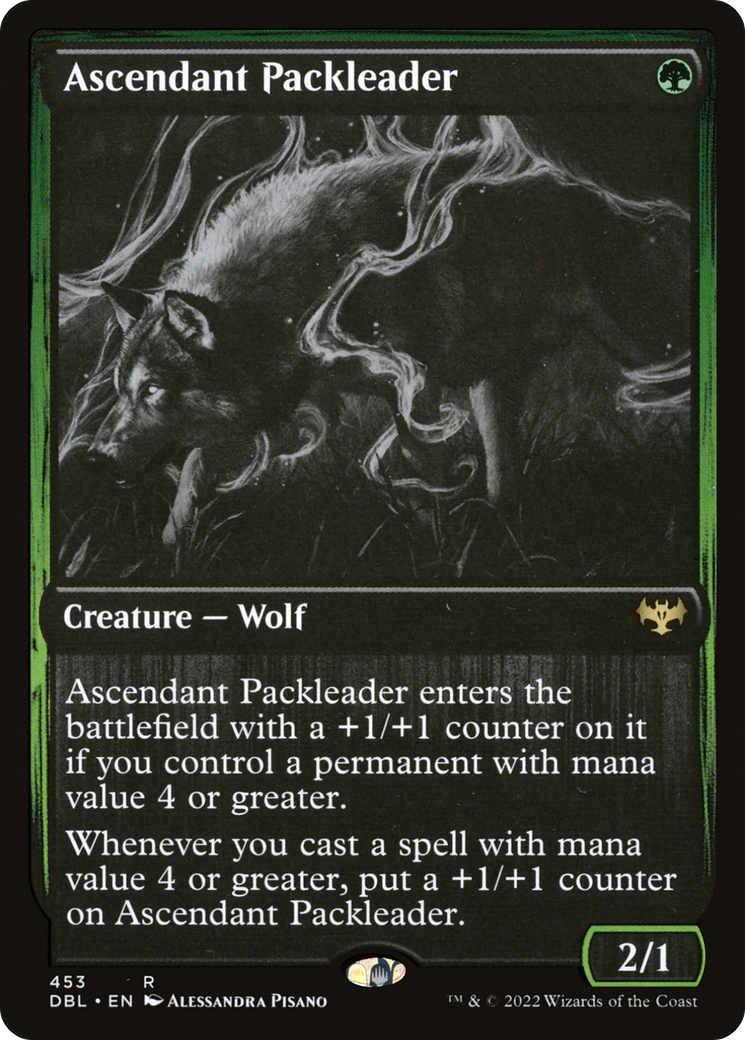 Image of Ascendant Packleader (DBL-453) - Innistrad: Double Feature