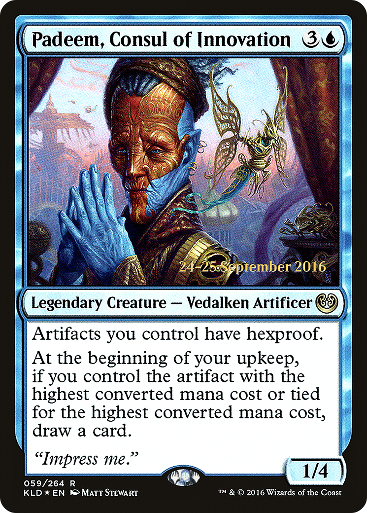 Image of Padeem, Consul of Innovation (PRE-059) - Kaladesh Promos Foil