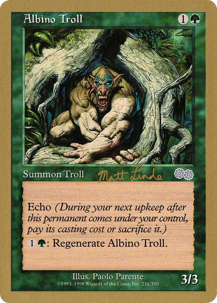 Image of Albino Troll - 1999 Matt Linde (USG) (WCD-) - World Championship Decks 1999