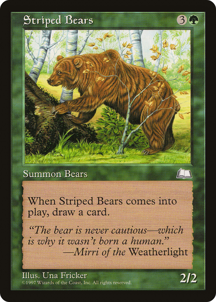 Image of Striped Bears (WTH-) - Weatherlight