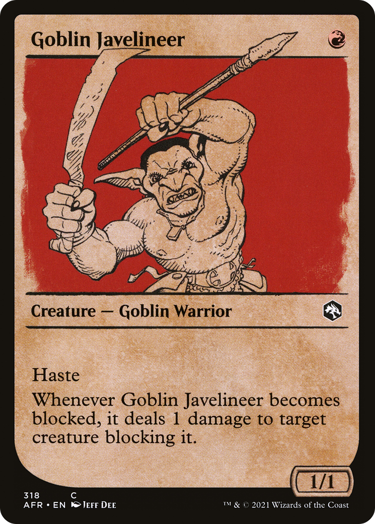 Image of Goblin Javelineer (Showcase) (AFR-318) - Adventures in the Forgotten Realms: (Showcase)