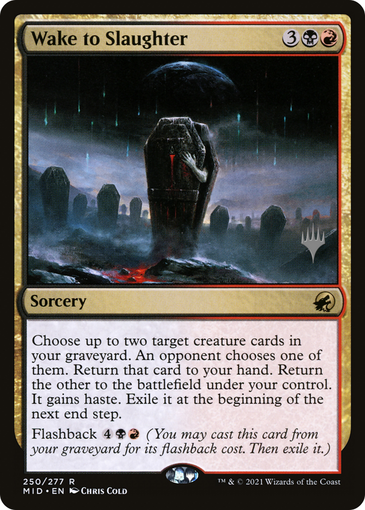 Image of Wake to Slaughter (PPMID-250) - Innistrad: Midnight Hunt Promos Foil