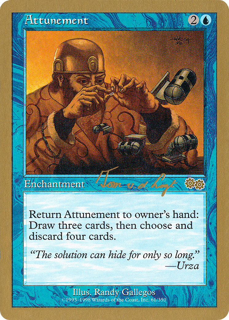 Image of Attunement - 2000 Tom van de Logt (USG) (WCD-) - World Championship Decks 2000