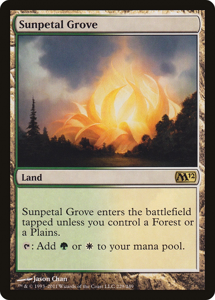 Image of Sunpetal Grove (M12-229) - Magic 2012 Foil