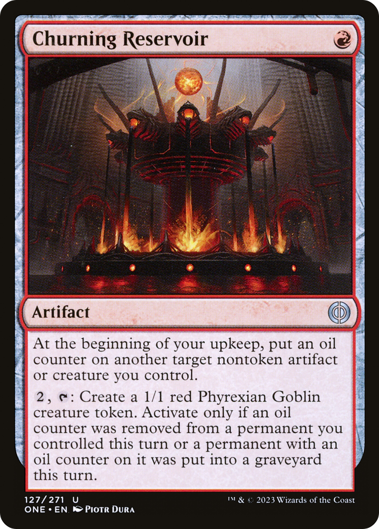 Image of Churning Reservoir (ONE-127) - Phyrexia: All Will Be One Foil