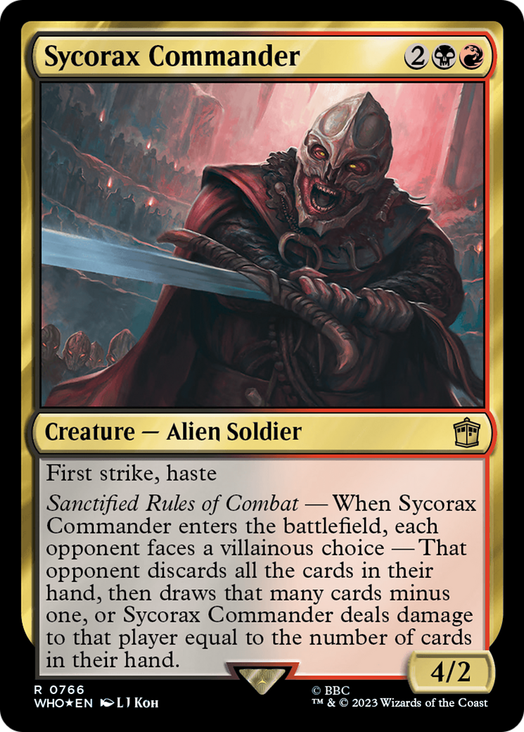 Image of Sycorax Commander (Surge Foil) (WHO-766) - Doctor Who Foil