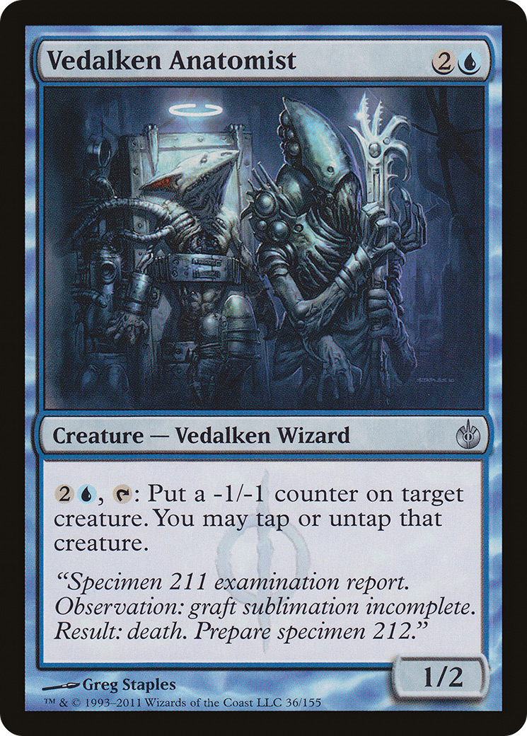 Image of Vedalken Anatomist (MBS-036) - Mirrodin Besieged