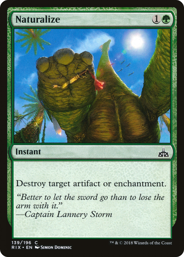 Image of Naturalize (RIX-139) - Rivals of Ixalan Foil