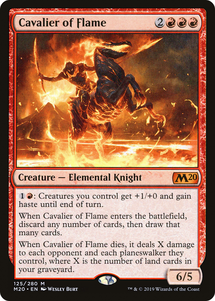 Image of Cavalier of Flame (M20-125) - Core Set 2020