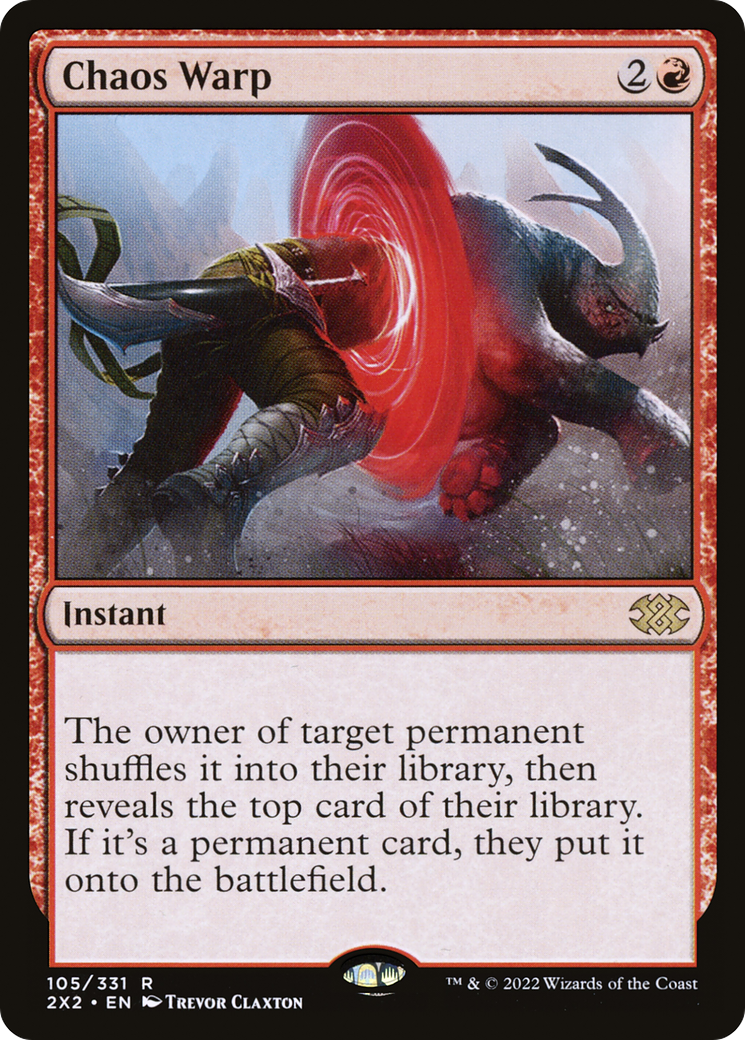 Image of Chaos Warp (2X2-105) - Double Masters 2022 Foil