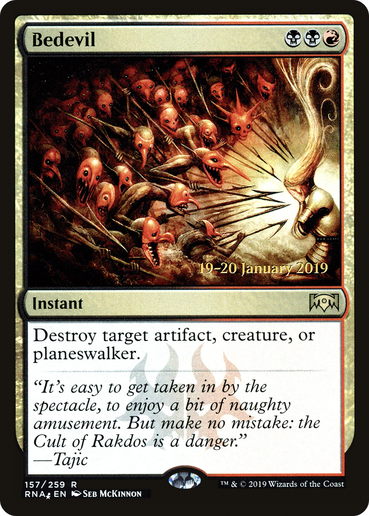 Image of Bedevil (PRE-157) - Ravnica Allegiance Promos Foil