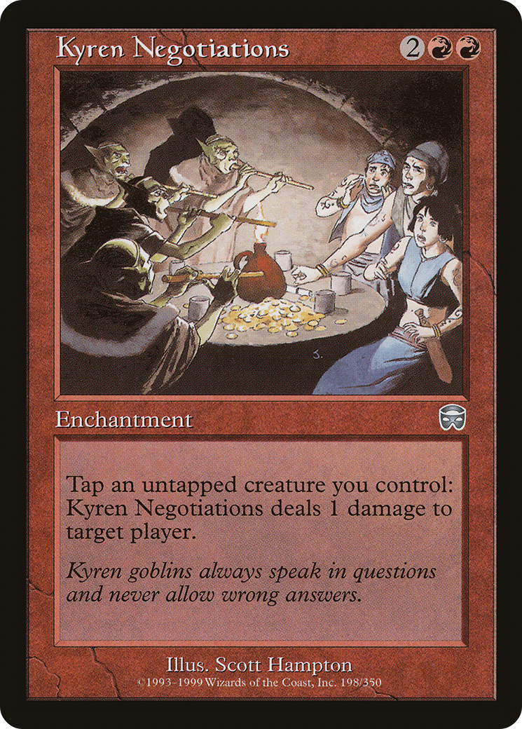 Image of Kyren Negotiations (MMQ-198) - Mercadian Masques Foil