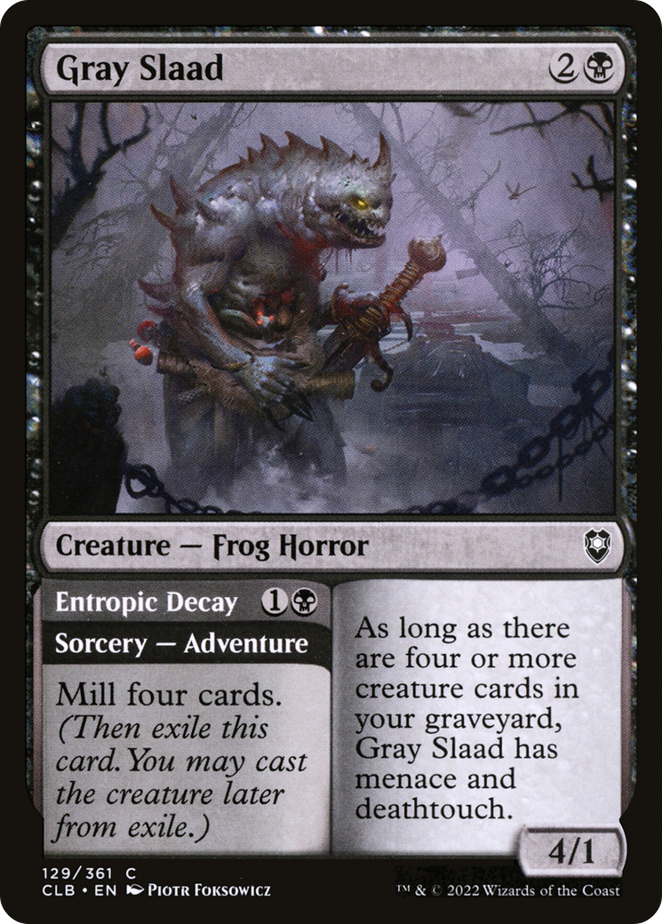 Image of Gray Slaad (CLB-129) - Commander Legends: Battle for Baldur's Gate Foil