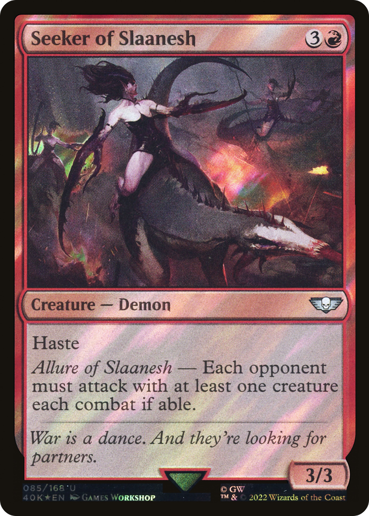 Image of Seeker of Slaanesh (Surge Foil) (40K-085) - Warhammer 40,000 Commander Foil