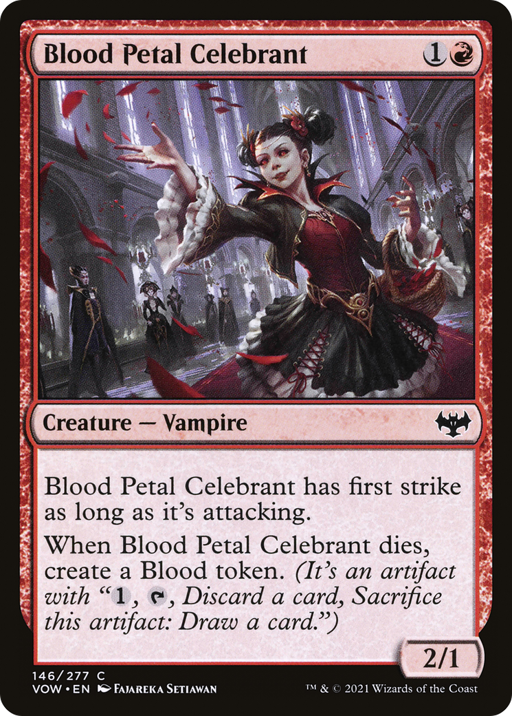 Image of Blood Petal Celebrant (VOW-146) - Innistrad: Crimson Vow Foil