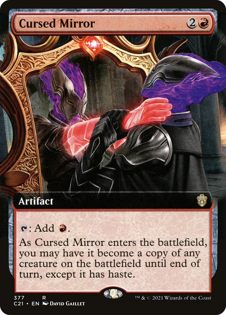 Image of Cursed Mirror (Extended Art) (C21-377) - Commander 2021: (Extended Art)
