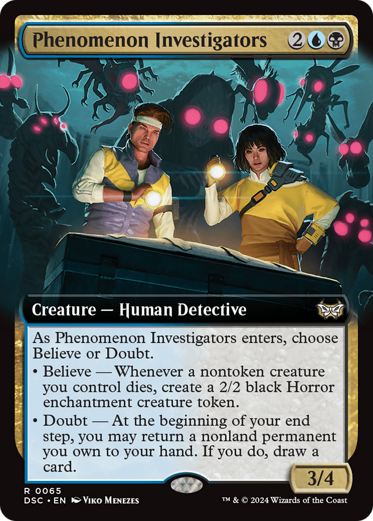 Image of Phenomenon Investigators (Extended Art) (DSC-065) - Duskmourn: House of Horror Commander: (Extended Art)