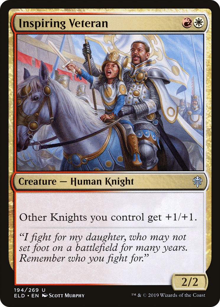 Image of Inspiring Veteran (ELD-194) - Throne of Eldraine Foil
