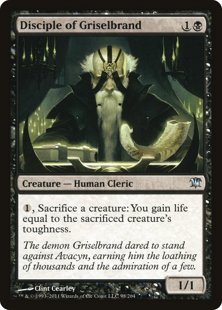 Image of Disciple of Griselbrand (ISD-098) - Innistrad Foil