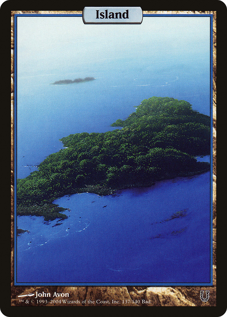 Image of Island - Full Art (UNH-137) - Unhinged
