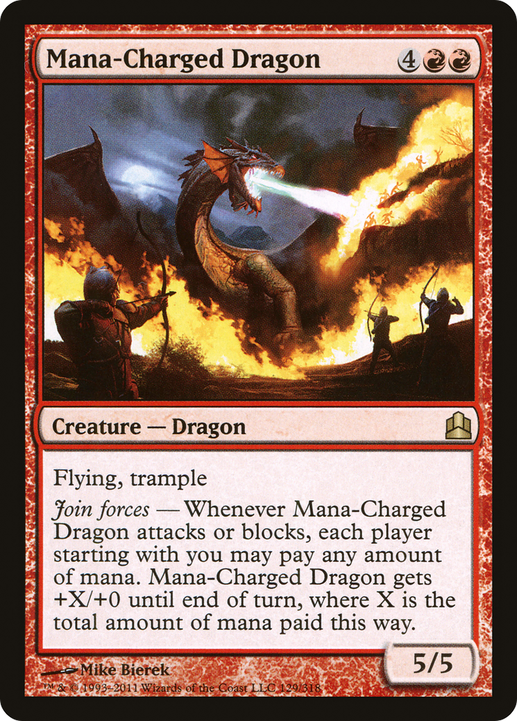 Image of Mana-Charged Dragon (CMD-129) - Commander 2011