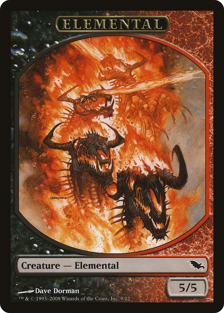 Image of Elemental Token (9) (SHM-009) - Shadowmoor Tokens