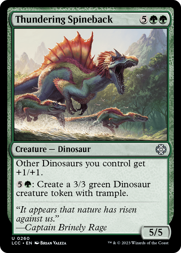 Image of Thundering Spineback (LCC-260) - The Lost Caverns of Ixalan Commander