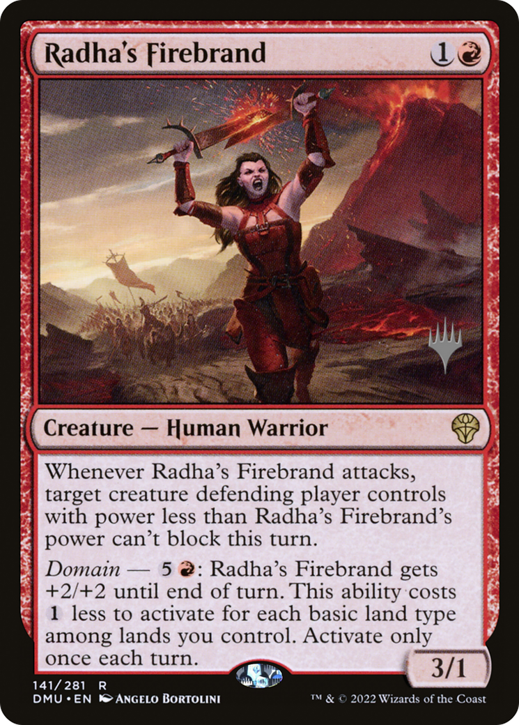 Image of Radha's Firebrand (PPDMU-141) - Dominaria United Promos Foil