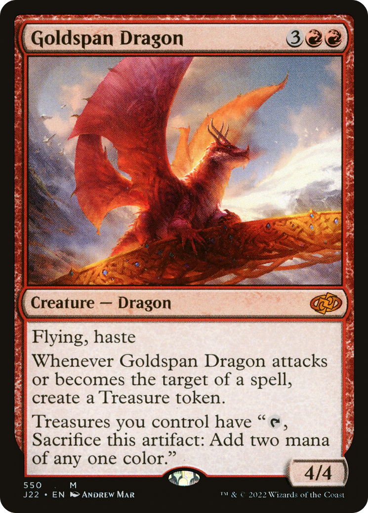 Image of Goldspan Dragon (J22-550) - Jumpstart 2022