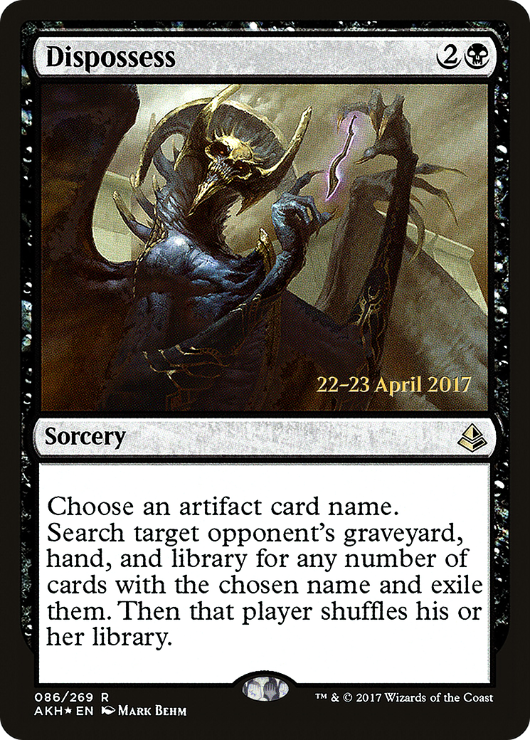 Image of Dispossess (PRE-86S) - Amonkhet Promos Foil