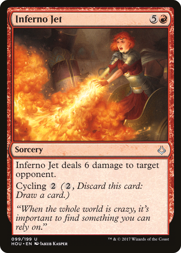 Image of Inferno Jet (HOU-099) - Hour of Devastation Foil