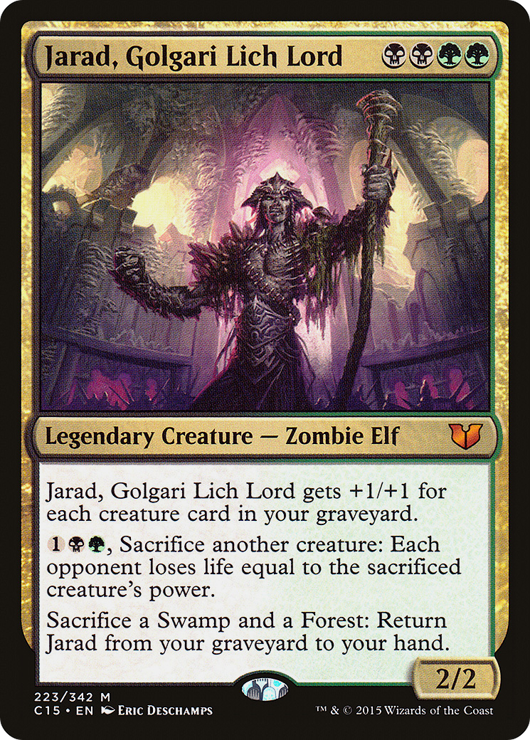 Image of Jarad, Golgari Lich Lord (C15-223) - Commander 2015