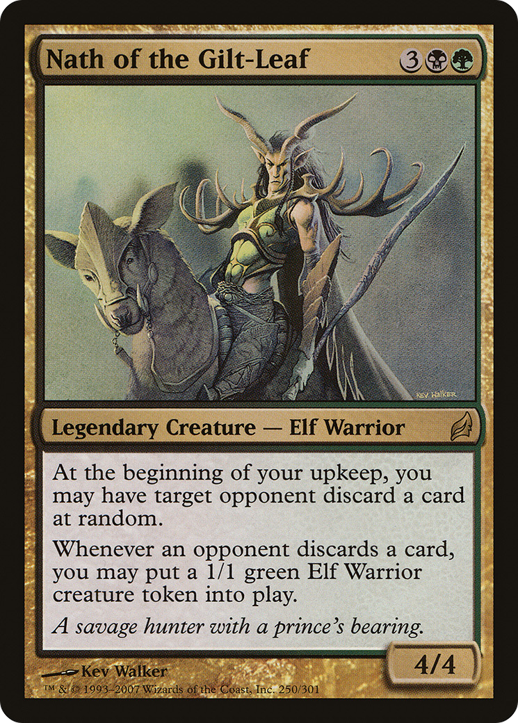 Image of Nath of the Gilt-Leaf (LRW-250) - Lorwyn Foil