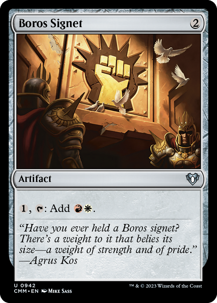 Image of Boros Signet (CMM-942) - Commander Masters