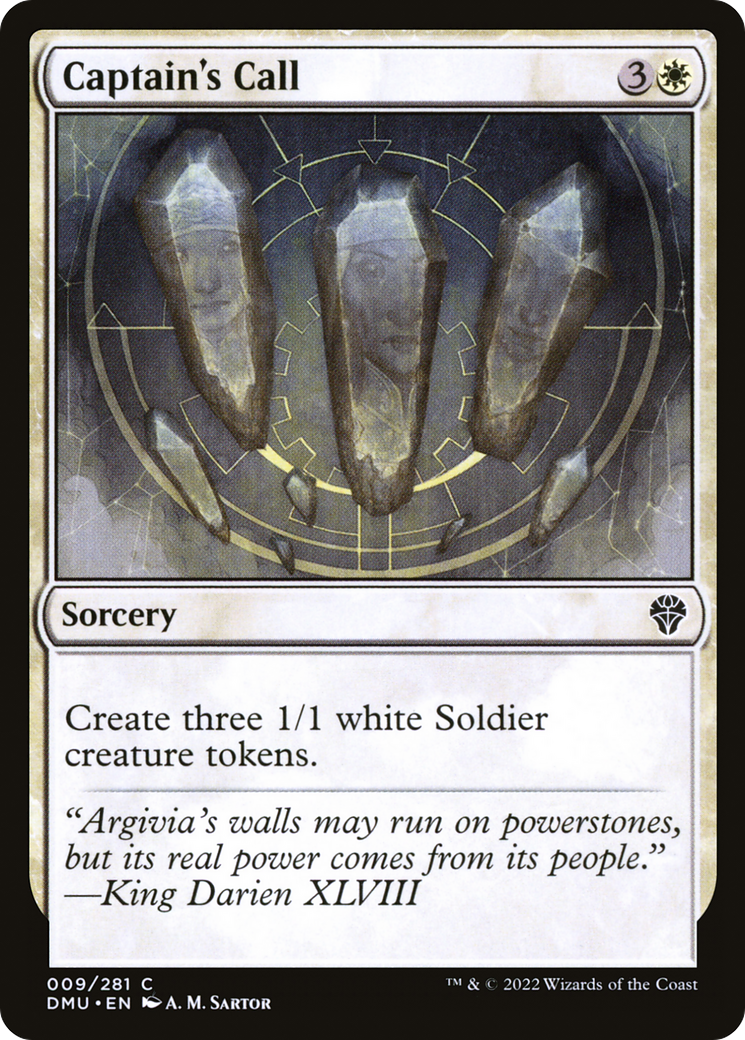 Image of Captain's Call (DMU-009) - Dominaria United Foil